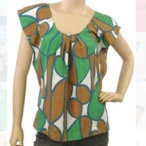 Diane von Furstenberg DVF Alcamo Silk Blouse